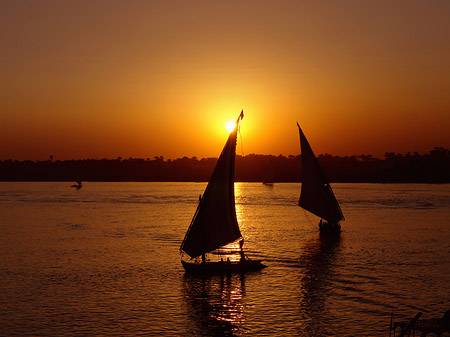 Schöner Sonnenuntergang - Landesinnere (Luxor)